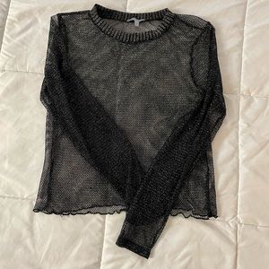 See through/mesh long sleeve